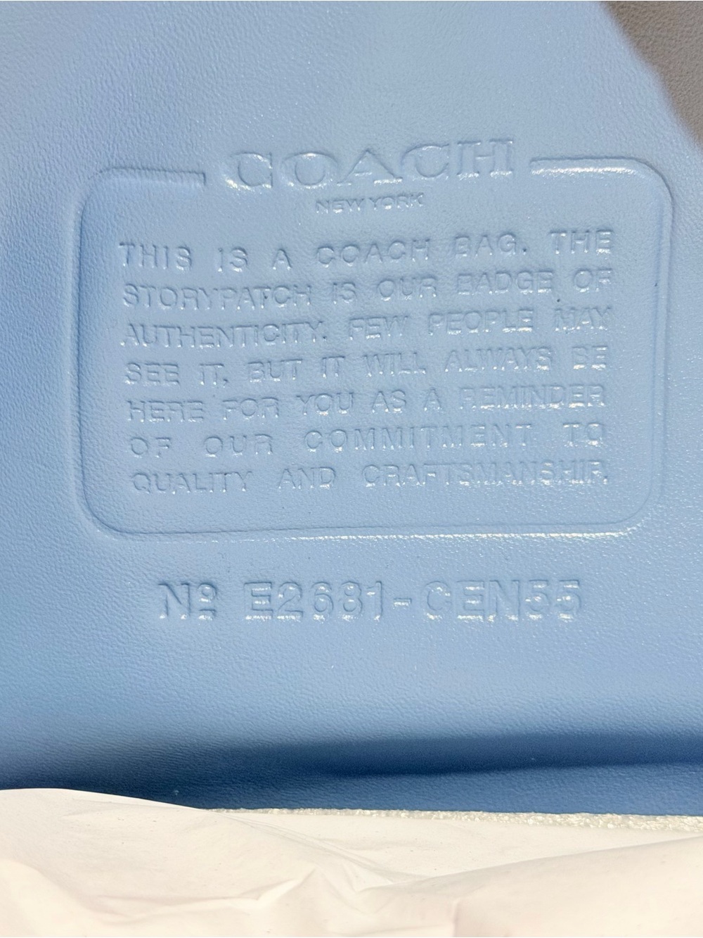 Coach Tabby 36 Crystal Signature Jacquard Denim  Bag+Crystal Denim card case NWT - Picture 7 of 13